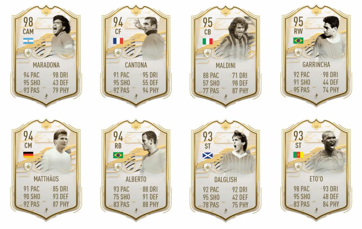 FIFA 21 Ultimate Team Icon Swaps player pick Icono Moments +93 Iconos muy buenos