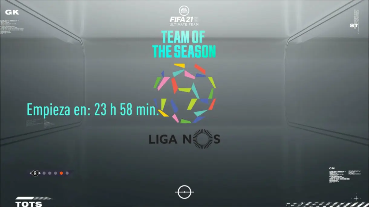FIFA 21 Ultimate Team pantalla de carga Liga NOS confirmado nuevo TOTS Equipo de la Temporada