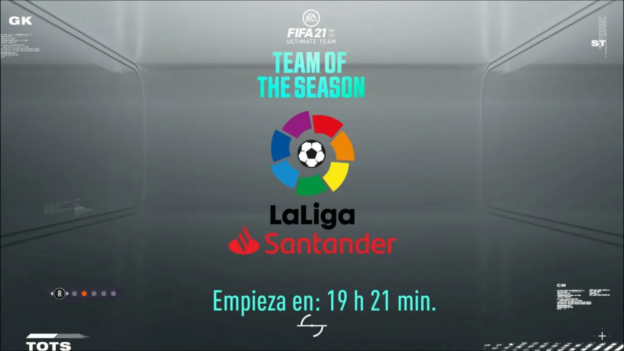 FIFA 21: la pantalla de carga de Ultimate Team confirma la llegada del TOTS de la Liga Santander cuenta atrás.