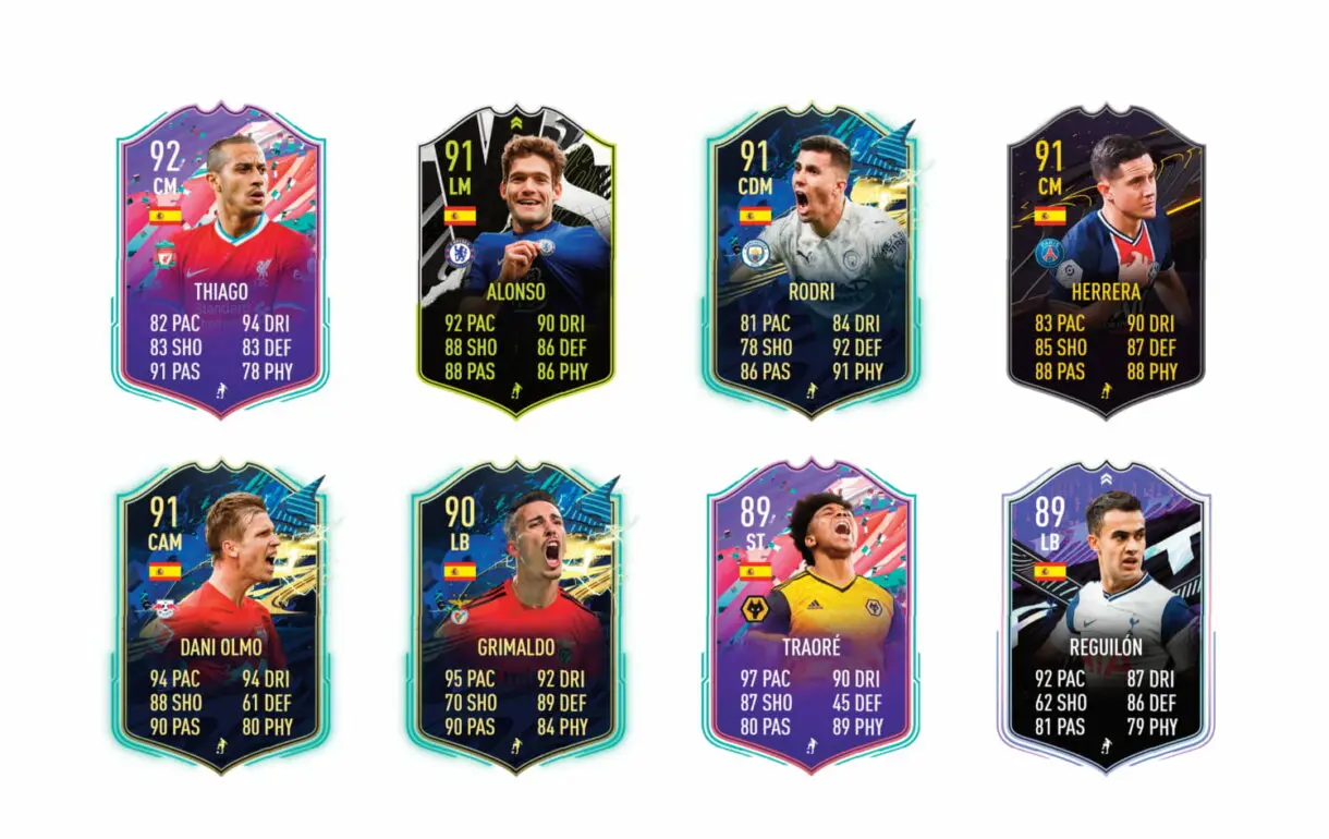 Links naranjas de Paco Alcácer Showdown. FIFA 21 Ultimate Team