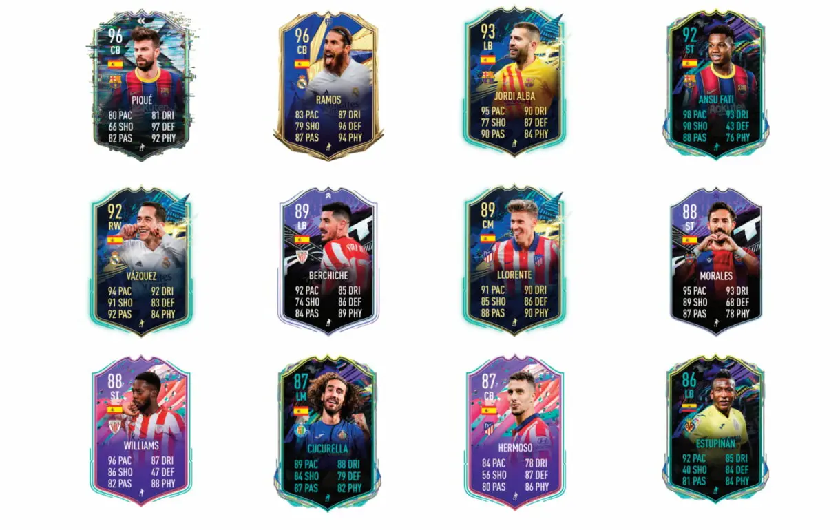 Links verdes de Paco Alcácer Showdown. FIFA 21 Ultimate Team