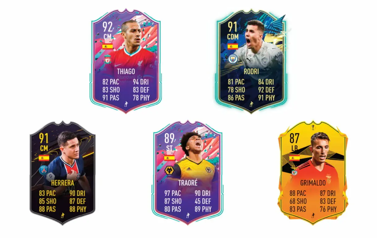 Links naranjas de Barrenetxea TOTS Moments. FIFA 21 Ultimate Team