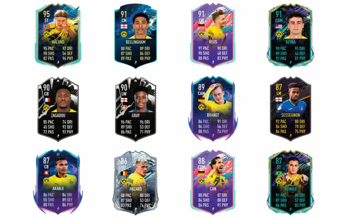 Links verdes de Bellingham TOTS Moments. FIFA 21 Ultimate Team