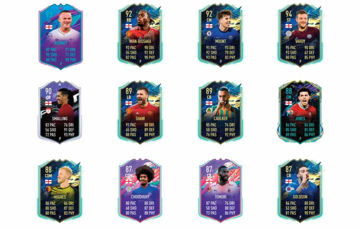 Links naranjas de Bellingham TOTS Moments. FIFA 21 Ultimate Team