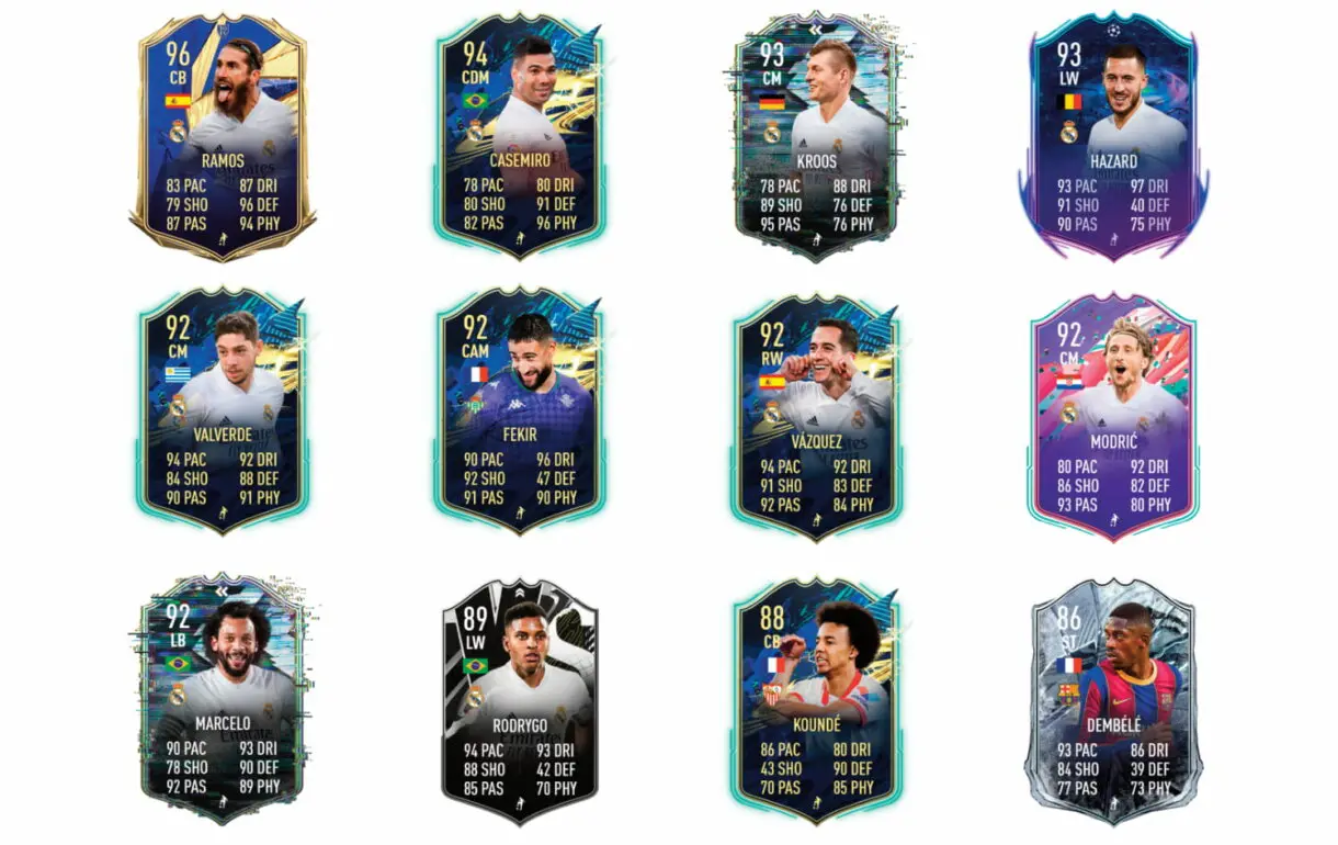 Links verdes de Benzema TOTS. FIFA 21 Ultimate Team
