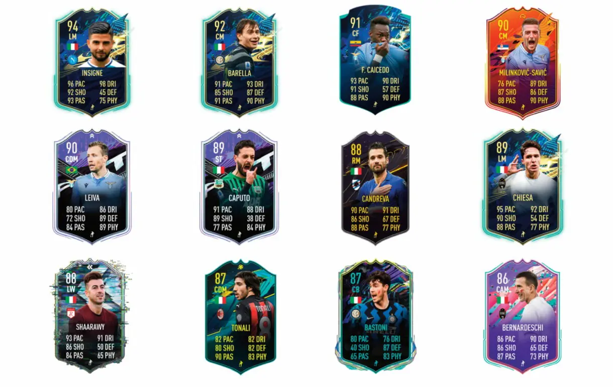 Links verdes de Immobile TOTS. FIFA 21 Ultimate Team