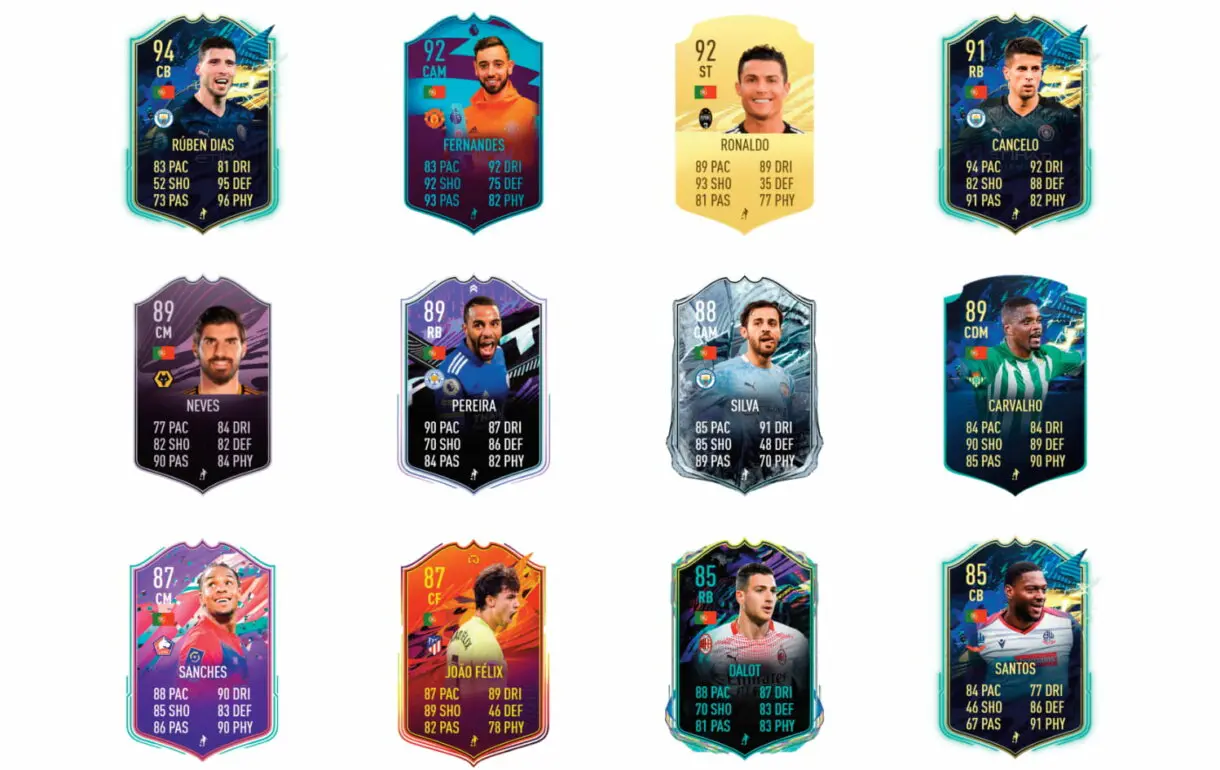 Links naranjas de Pepe TOTS. FIFA 21 Ultimate Team