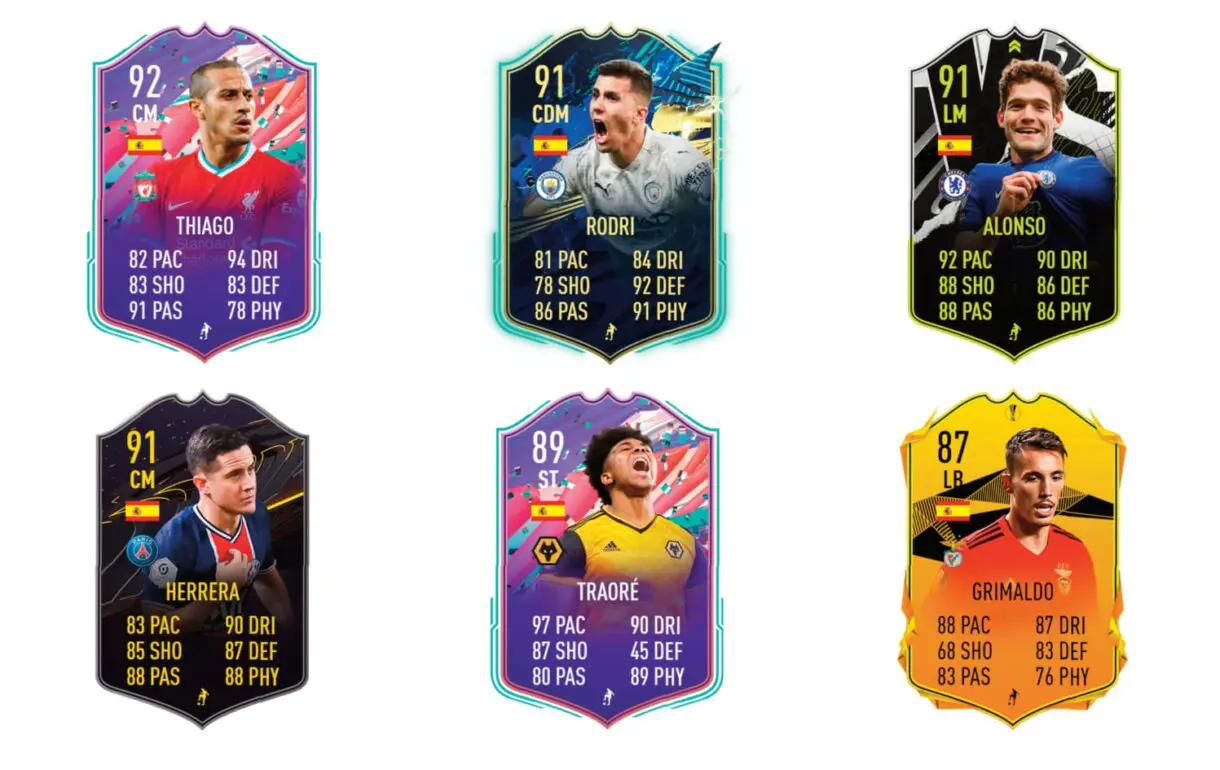Links naranjas de Piqué Flashback. FIFA 21 Ultimate Team