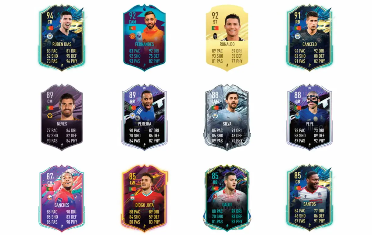 FIFA 21 Ultimate Team. William Carvalho TOTS Moments links naranjas