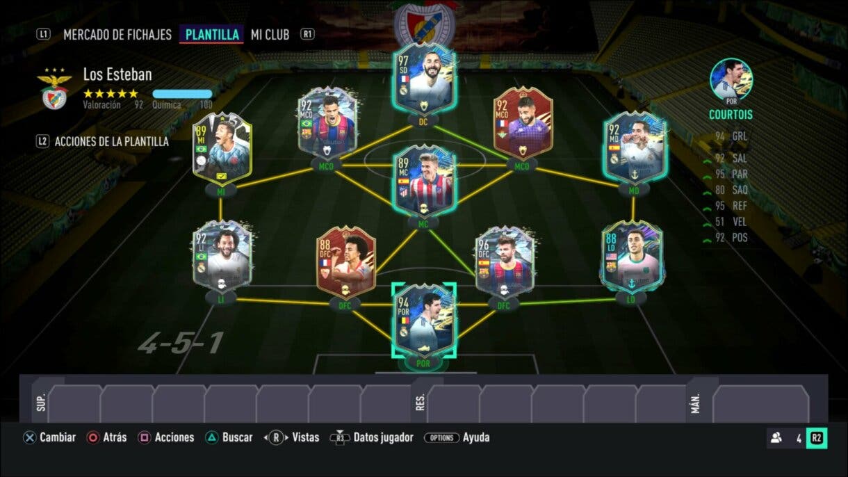 FIFA 21 Ultimate Team. Ejemplo para usar a Lucas Vázquez TOTS, el mejor MC calidad/precio de la Liga Santander