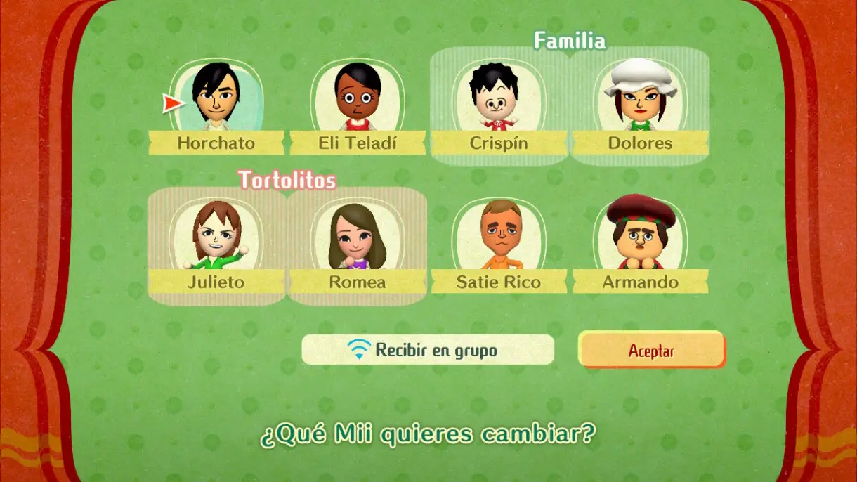 Miitopia personajes pueblo