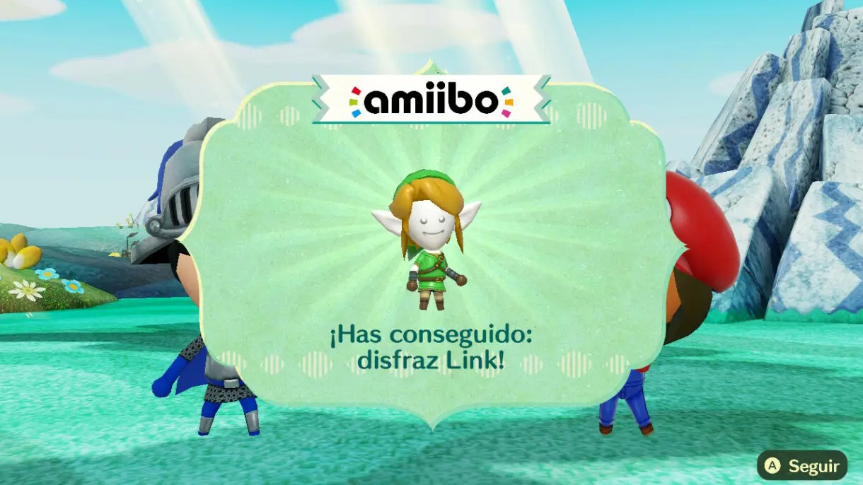Miitopia traje amiibo Link
