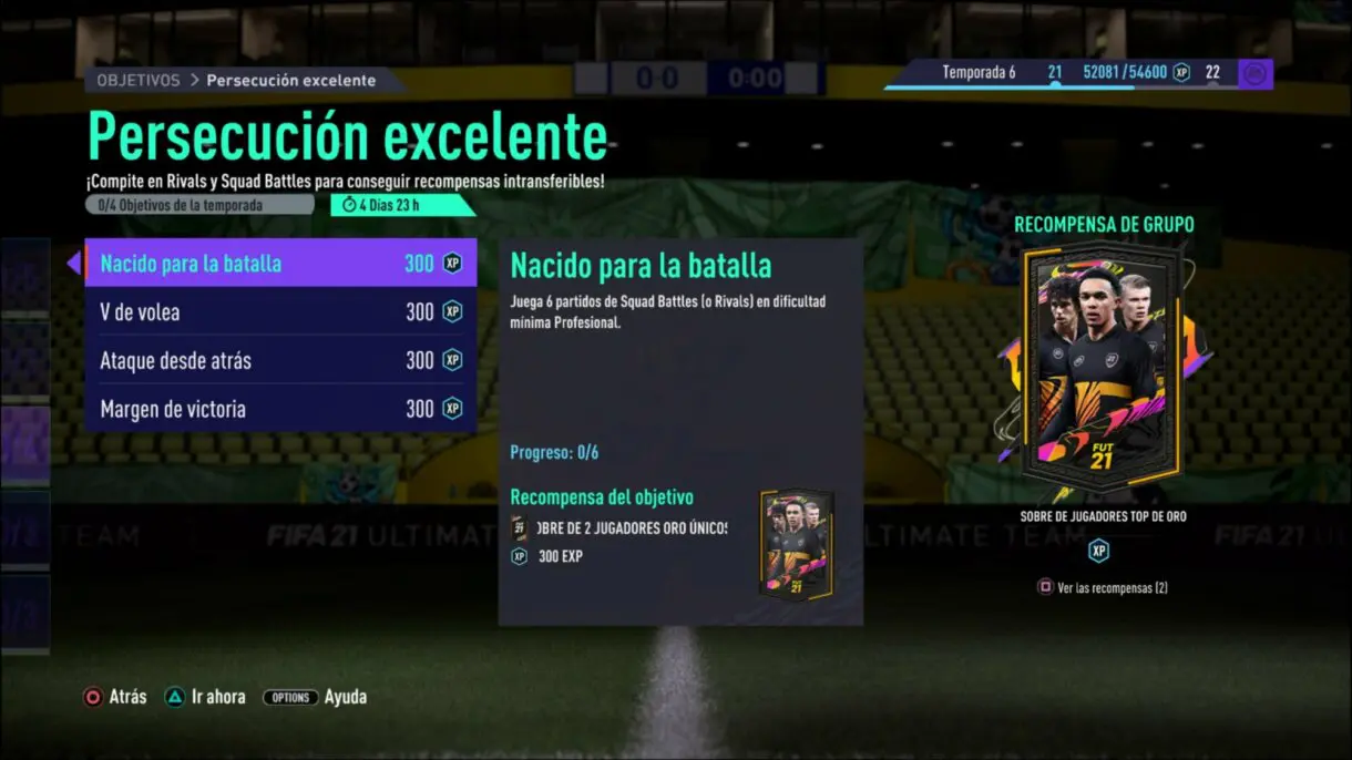 FIFA 21 Ultimate Team grupo de objetivos sobre gratuito