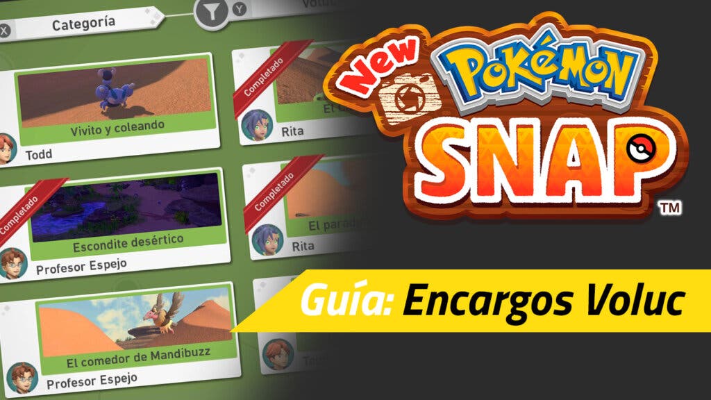 new pokemon snap encargos de voluc