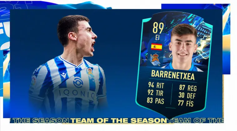 Imagen de FIFA 21: ¿Merece la pena Ander Barrenetxea TOTS Moments? + Solución del SBC