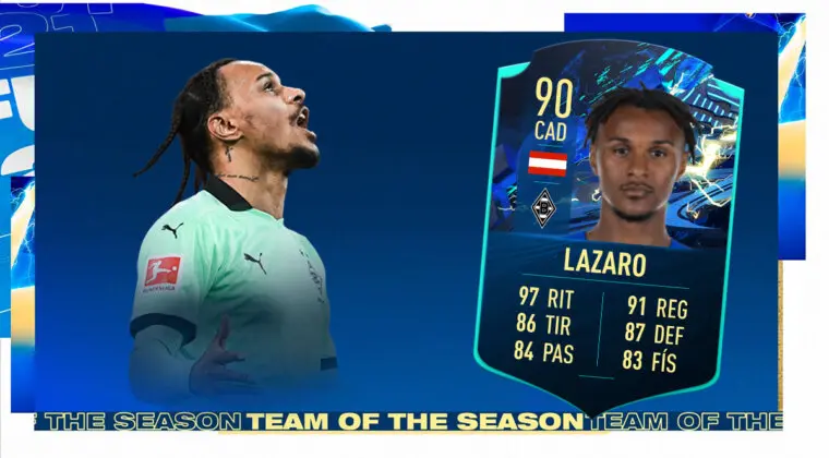 Imagen de FIFA 21: ¿Merece la pena Lazaro TOTS Moments? + Solución del SBC