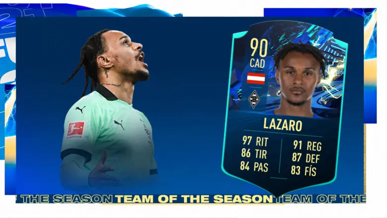 FIFA 21 Ultimate Team SBC Lazaro TOTS Moments