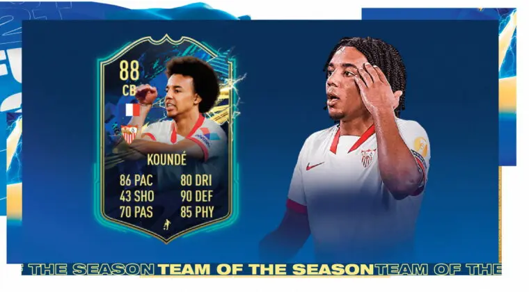 Imagen de FIFA 21: review de Jules Koundé TOTS. ¿Un central de nivel o demasiado endeble?
