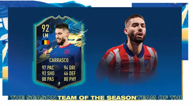 Imagen de FIFA 21: review de Carrasco TOTS. ¿El extremo que necesitaba la Liga Santander?