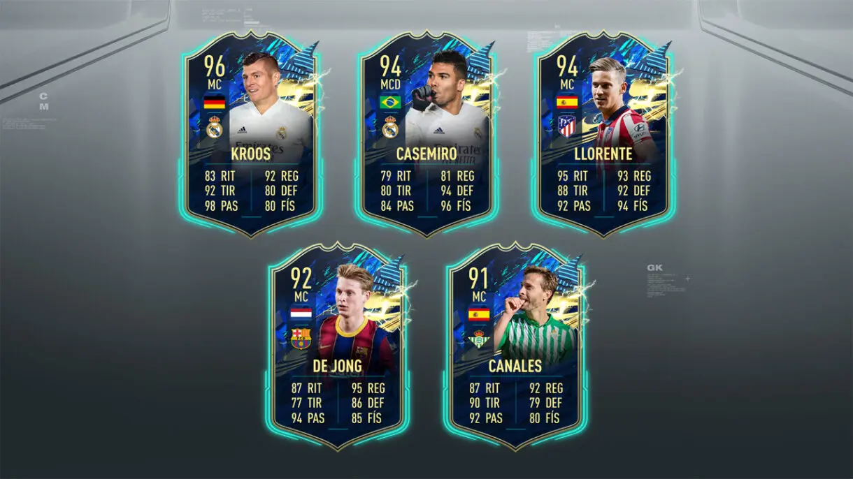 FIFA 21 Ultimate Team Predicción TOTS LaLiga Santander centrocampistas