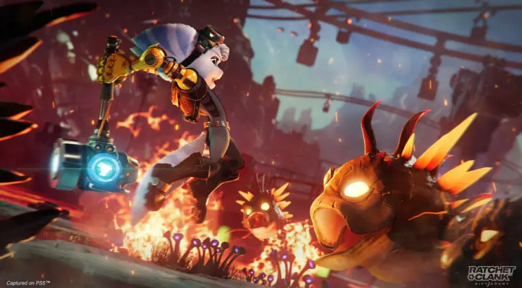 Imagen de Descubre 7 minutos de gameplay de Ratchet & Clank: Una dimensión aparte a 4K en PS5