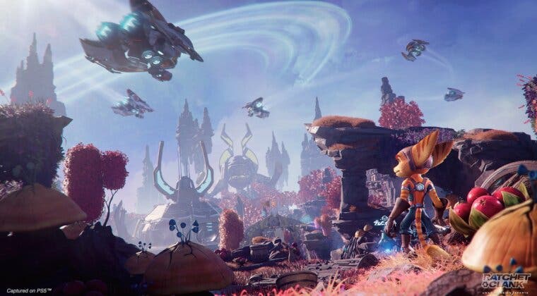 Imagen de Ratchet & Clank: Una dimensión aparte deja ver más de sus planetas y entornos en un nuevo tráiler