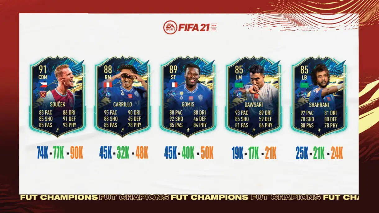 FIFA 21 Ultimate Team : ¿Qué TOTS de la Premier League y Liga Saudí elijo en las recompensas de FUT Champions? Nivel 4
