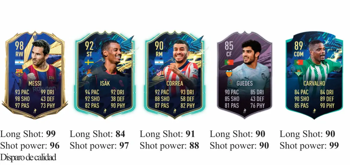 FIFA 21 Icon Swaps: los mejores jugadores de la Liga Santander para marcar desde fuera del área Ultimate Team 1