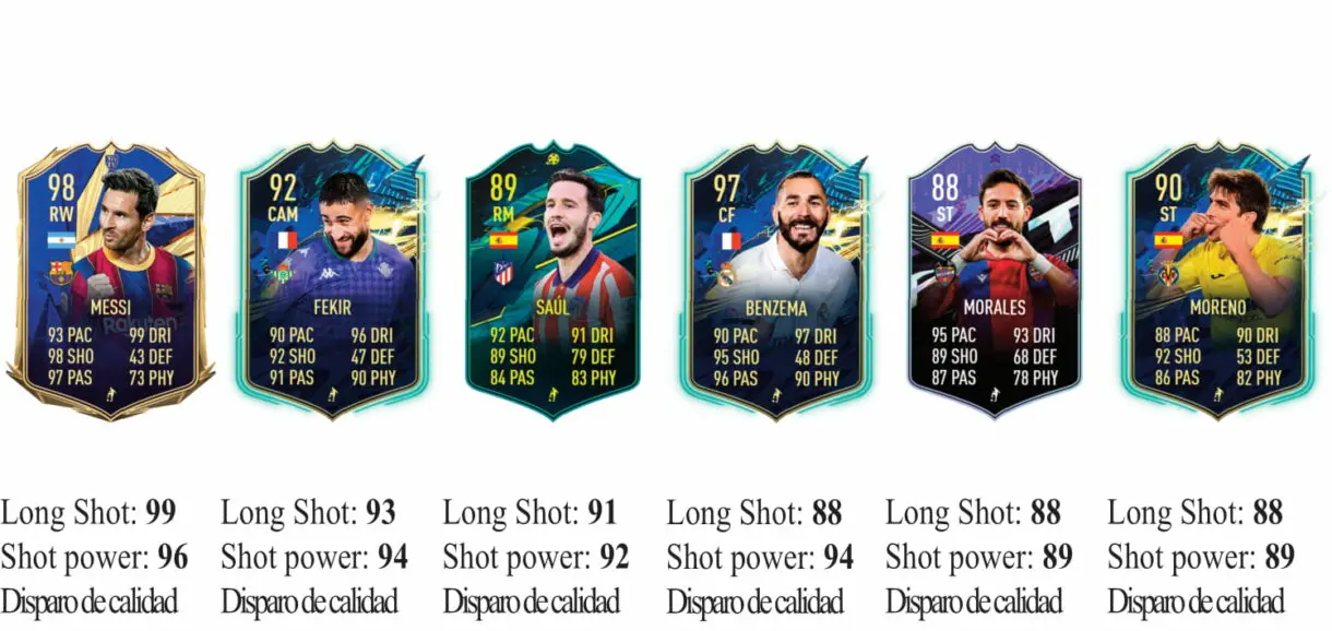 FIFA 21 Icon Swaps: los mejores jugadores de la Liga Santander para marcar desde fuera del área Ultimate Team 3