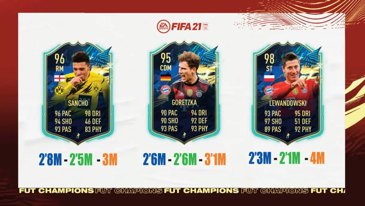 FIFA 21 Ultimate Team player picks FUT Champions Tier list TOTS Bundesliga y Liga NOS. Nivel 1