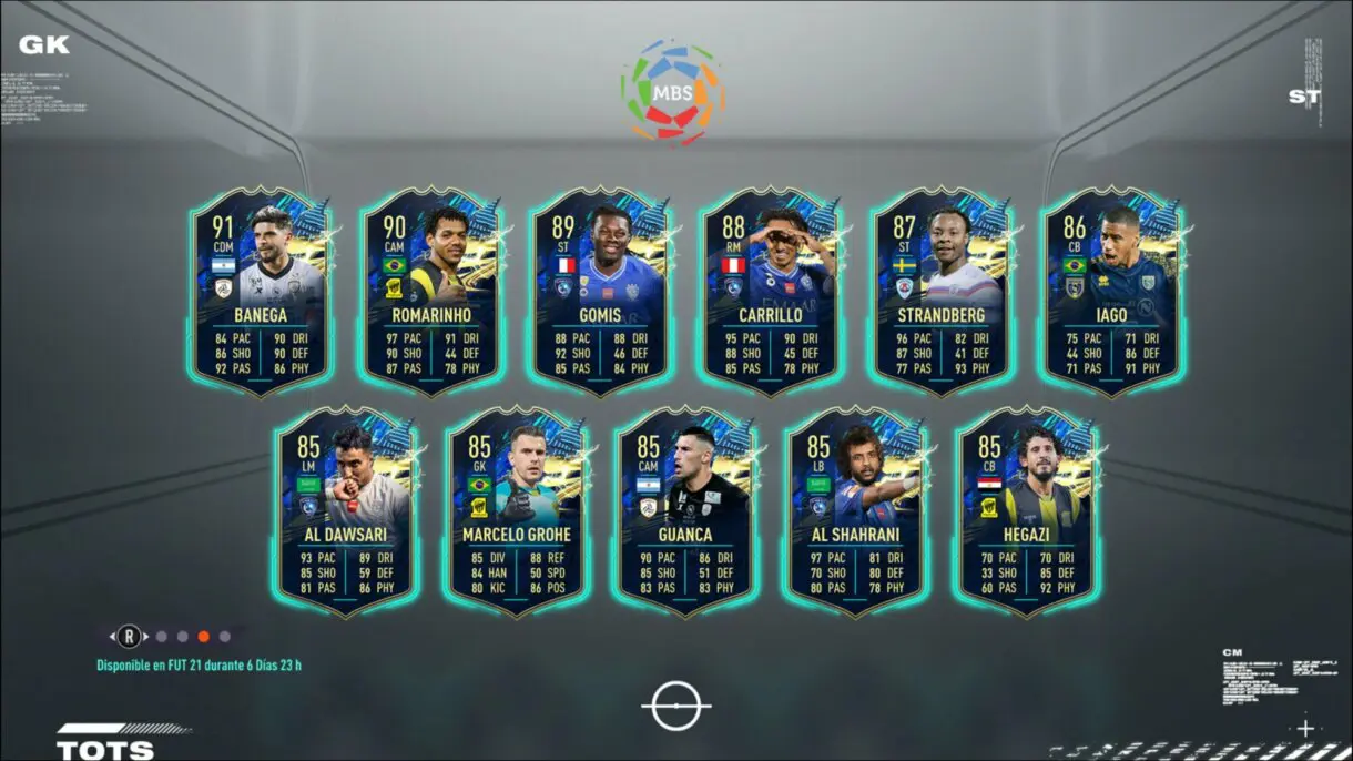 FIFA 21 Ultimate Team TOTS Liga Profesional Saudí
