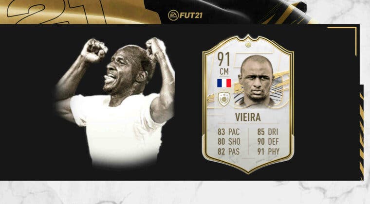 Imagen de FIFA 21 Icon Swaps: review de Vieira Prime. ¿Un centrocampista top?
