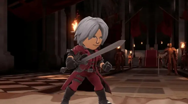 Imagen de Dovakhiin y Dante llegan a Super Smash Bros. Ultimate, pero en forma de disfraz para luchador Mii