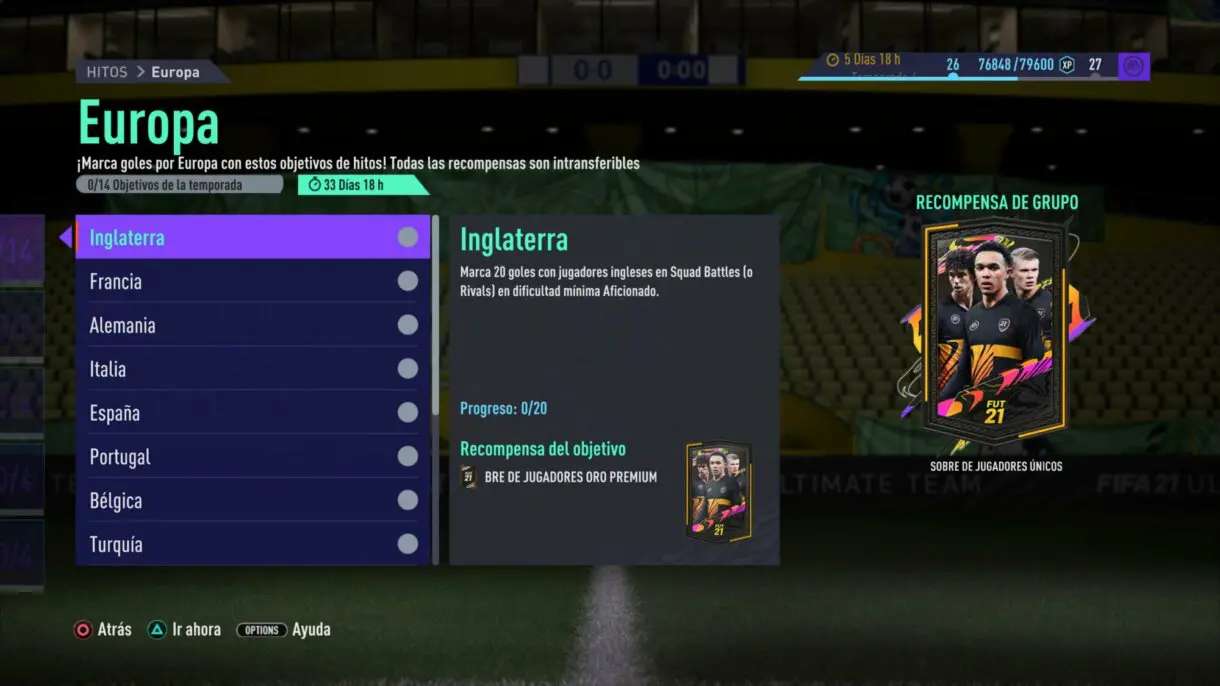 FIFA 21 Ultimate Team: guía para conseguir los nuevos sobres gratuitos en el menor tiempo posible. Hitos Europa y Asia