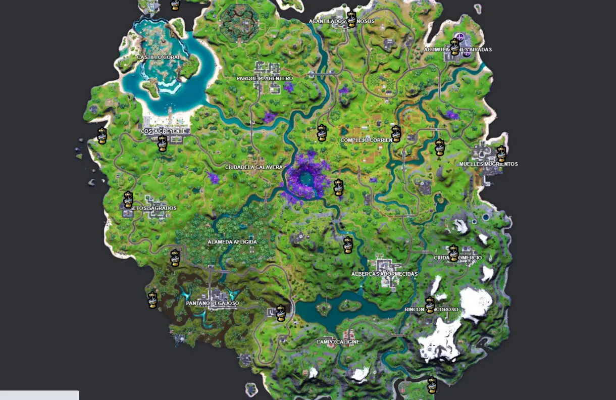 forntite mapa bancos