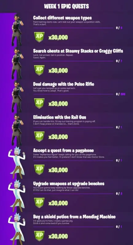 fortnite desafios 1