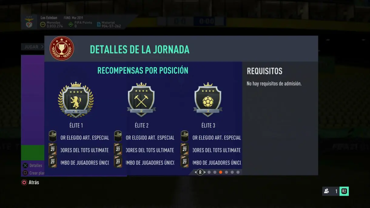 Recompensas de la próxima Jornada de FUT Champions. FIFA 21 Ultimate Team TOTS Ultimate