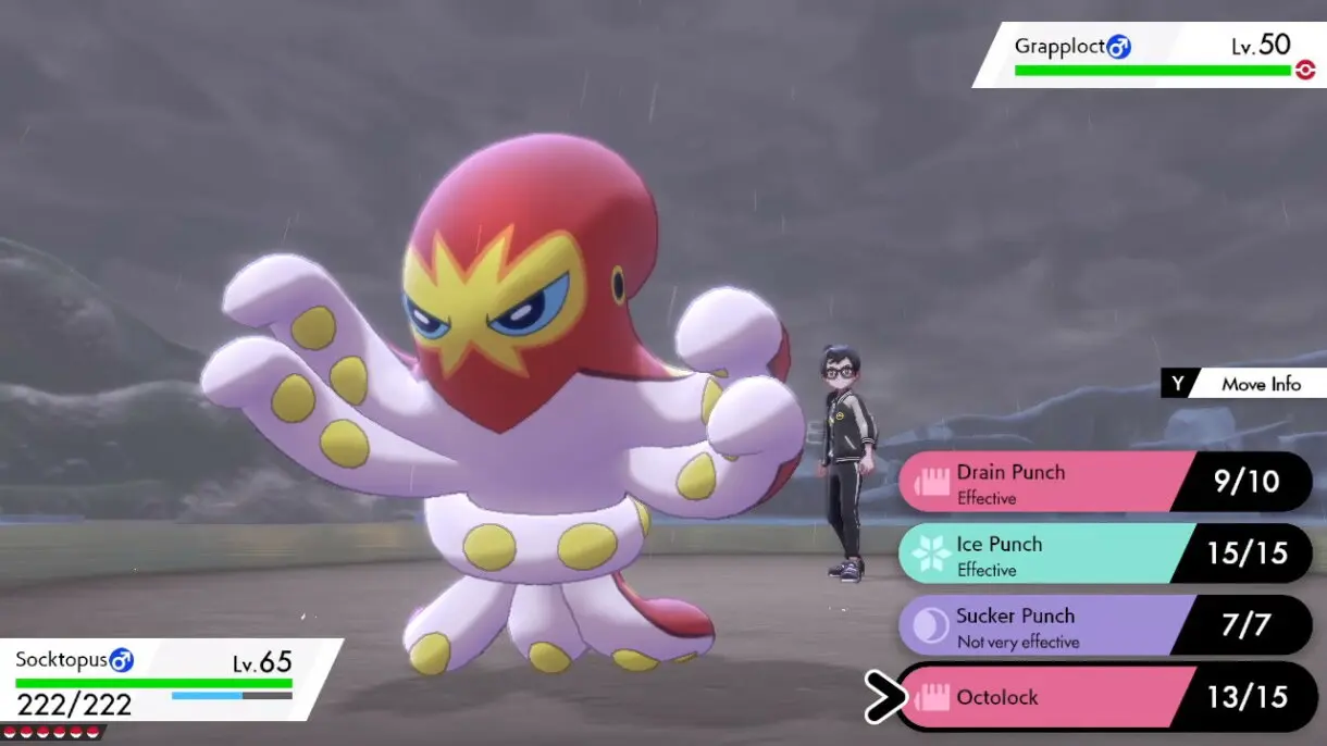Grapploct shiny Pokemon Espada y Escudo