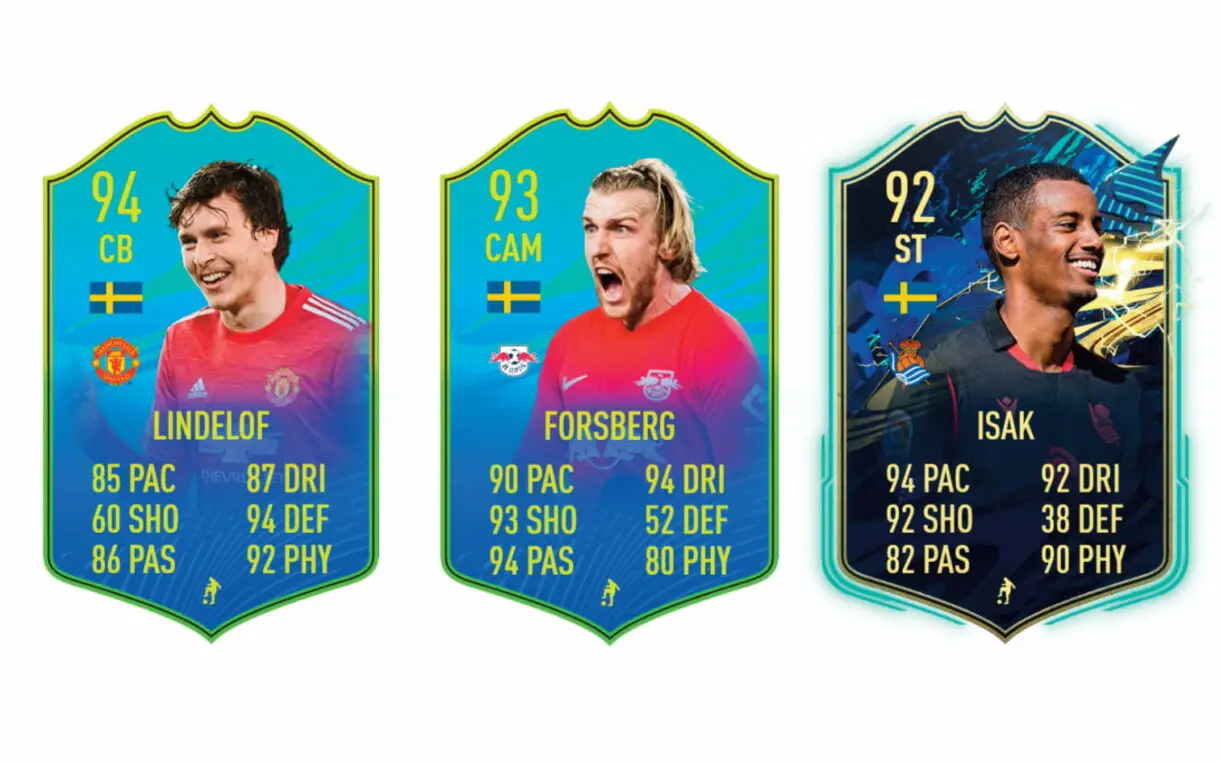 Links naranjas de Eliasson Jugador de Nación. FIFA 21 Ultimate Team