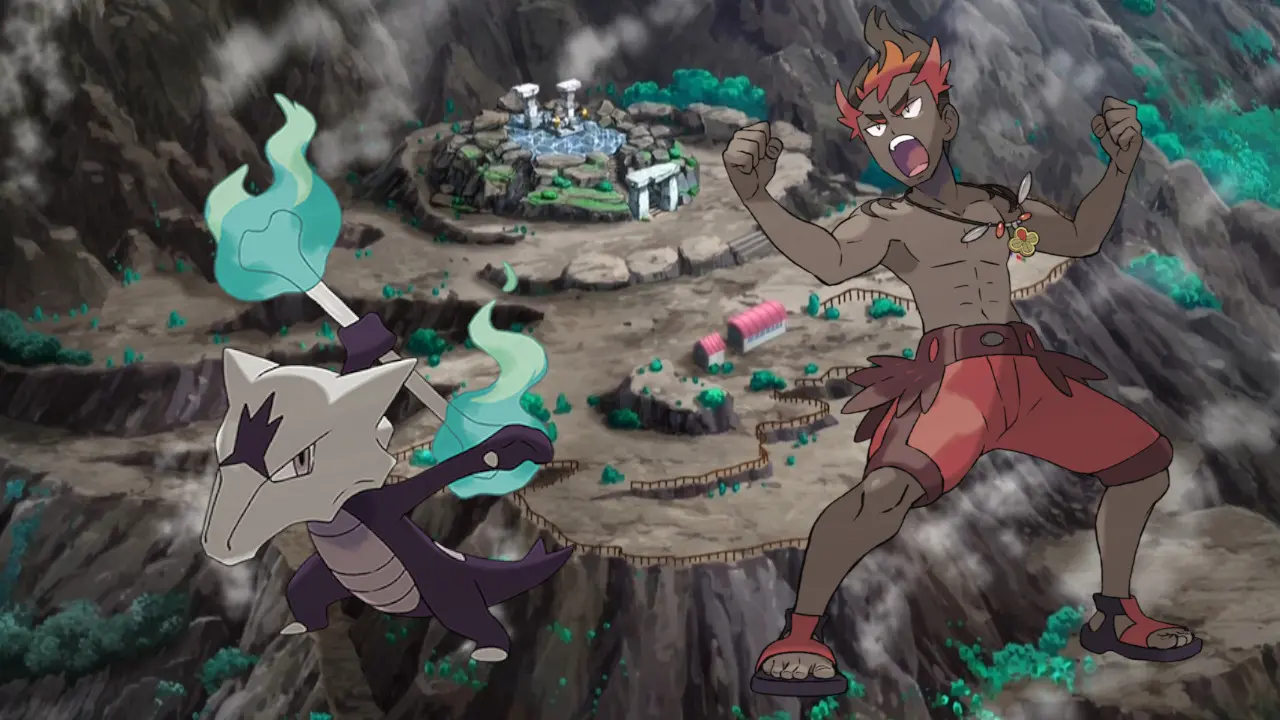 Kiawe y Marowak de Alola Pokemon Masters EX