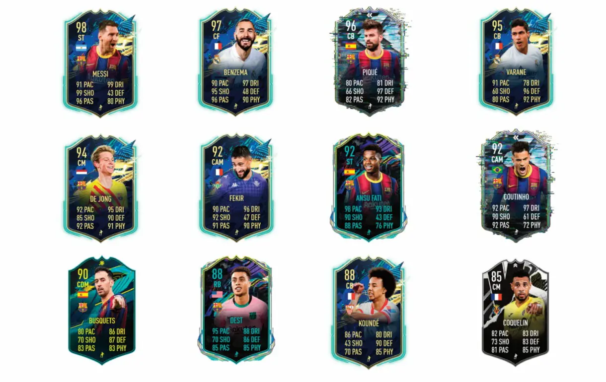 Links verdes de Dembélé Flashback. FIFA 21 Ultimate Team