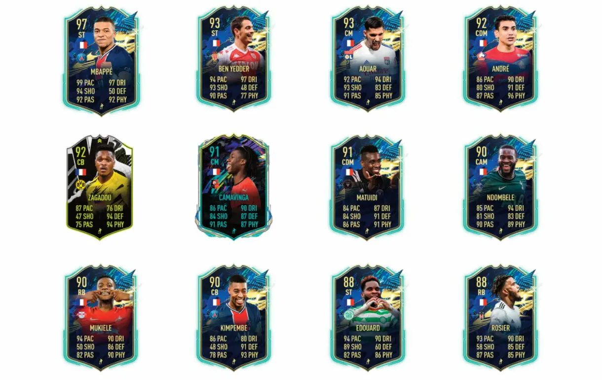 Links naranjas de Dembélé Flashback. FIFA 21 Ultimate Team