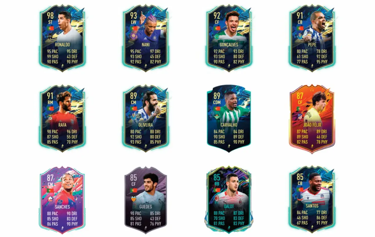 FIFA 21 Ultimate Team. Stats links naranjas de Diogo Jota Festival of FUTball.