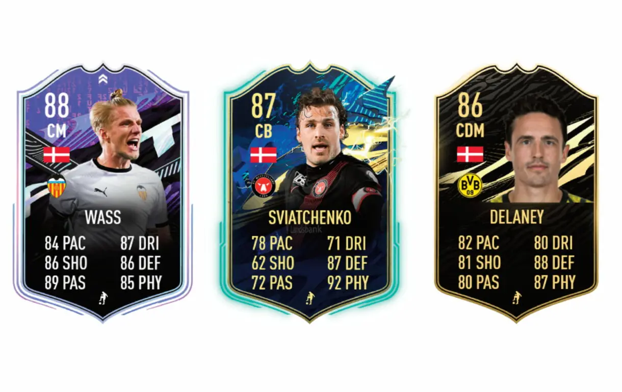 Links naranjas de Eriksen Festival of FUTball Path to Glory. FIFA 21 Ultimate Team