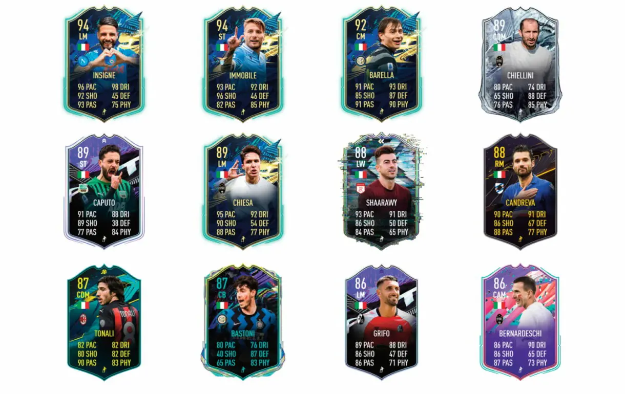 Links naranjas Florenzi Festival of FUTball Path to Glory. FIFA 21 Ultimate Team
