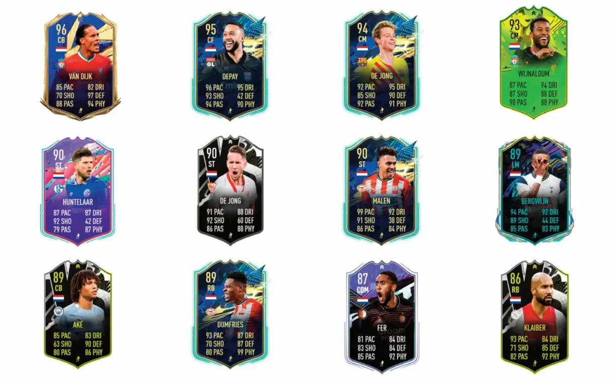 Links naranjas de Hateboer Jugador de Nación. FIFA 21 Ultimate Team