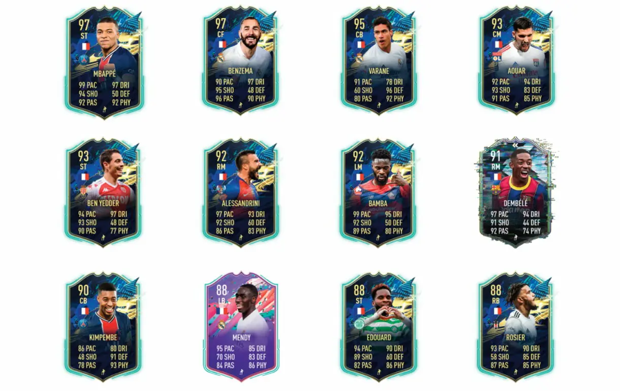 Links naranjas de Lucas Hernández Festival of FUTball. FIFA 21 Ultimate Team