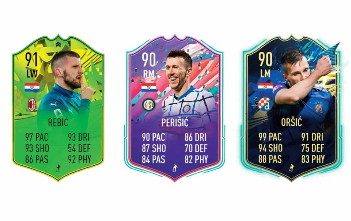 Links naranjas de Rakitic Flashback. FIFA 21 Ultimate Team