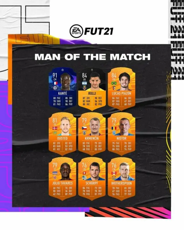 FIFA 21 Ultimate Team nueva tanda de MOTM no Award Winner para Kanté y Capoue