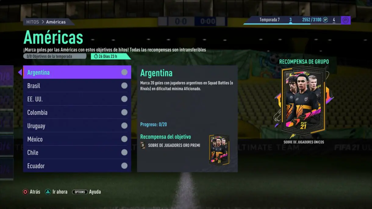 FIFA 21: llega una nueva tanda de sobres gratuitos a Ultimate Team Américas y Asia